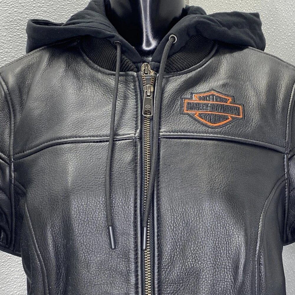 Harley Davidson Womens Jacket Miss Enthusiast 2.0 Leather 3-In-1 - Picture 12 of 13